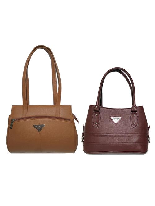 multi colored leatherette (pu) combo handbag - 18172214 - Very Small Image - 1