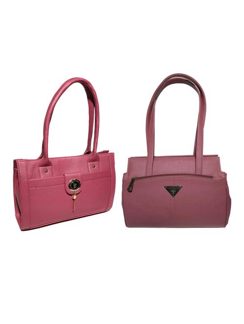 multi colored leatherette (pu) combo handbag - 18172234 - Very Small Image - 1