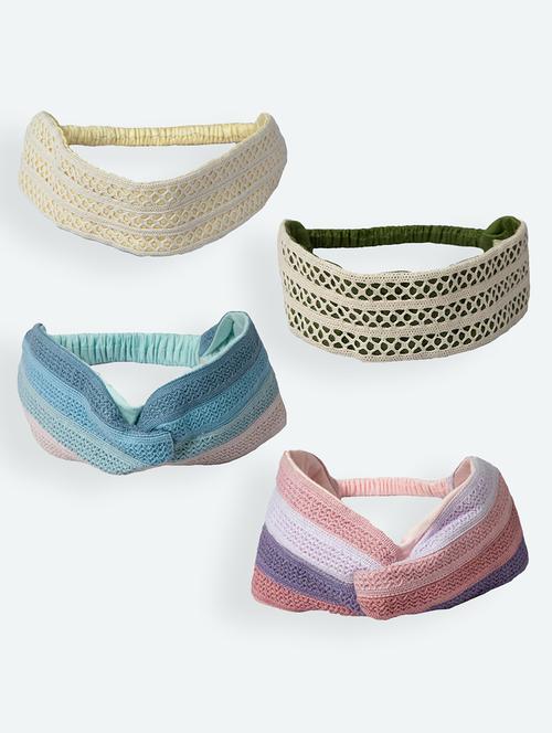 elegant lace headband combo (set of 4) - 18172689 - Very Small Image - 1