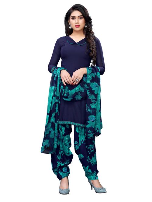 navy crepe unstitched suit - 18172868 - Very Small Image - 1