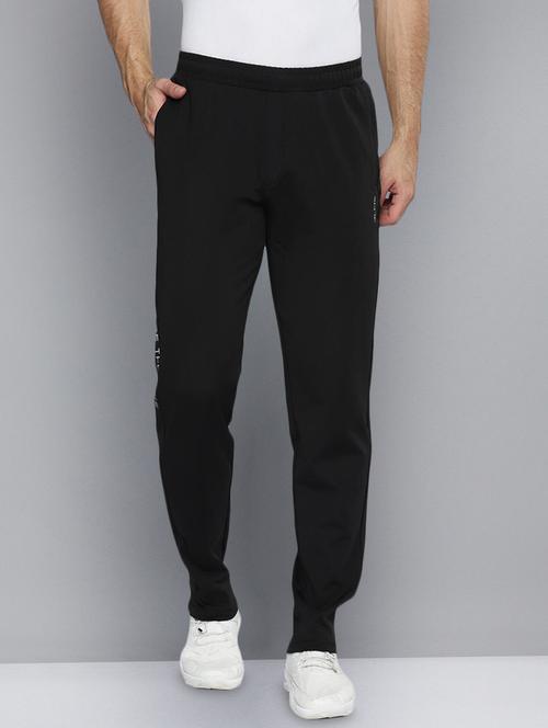 grey polyester blend  ankle length track pant - 18173043 - Very Small Image - 1
