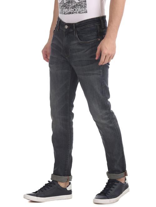 black light washed denim jean - 18173445 - Very Small Image - 1