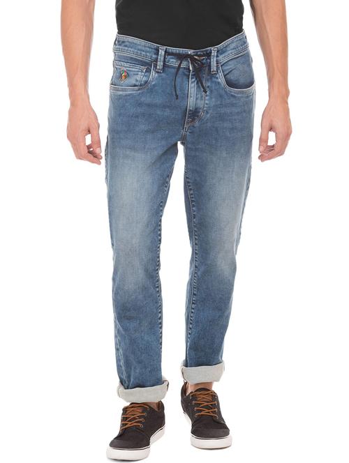 blue light-washed denim jean - 18173516 - Very Small Image - 1