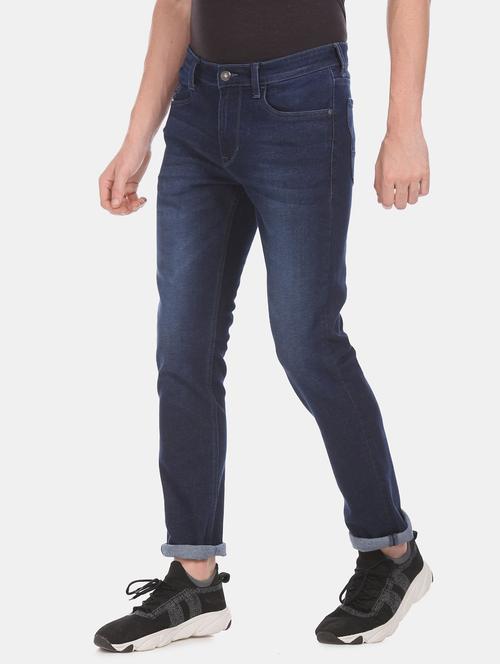 dark blue light washed denim jean - 18173836 - Very Small Image - 1