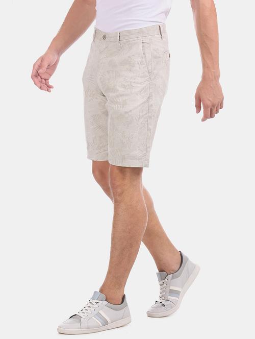 beige cotton  shorts - 18173902 - Very Small Image - 1