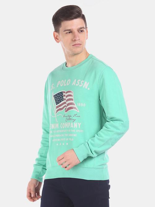 blue cotton sweatshirt - 18174304 - Very Small Image - 1