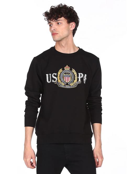 black cotton sweatshirt - 18174360 - Very Small Image - 1