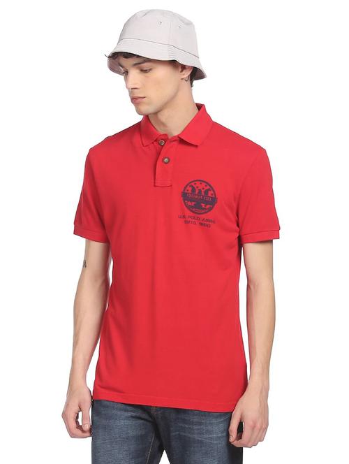 red cotton t-shirt - 18174514 - Very Small Image - 1