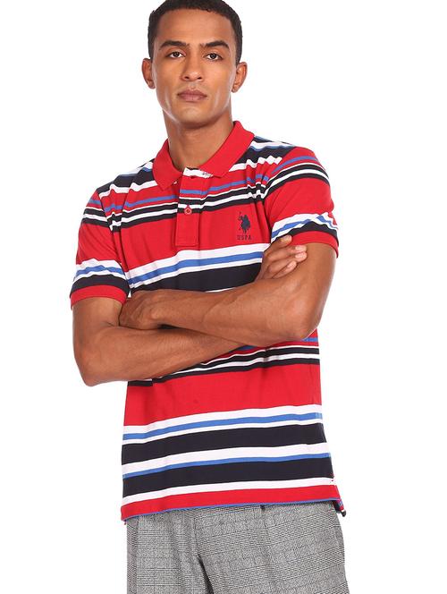 red cotton t-shirt - 18174582 - Very Small Image - 1