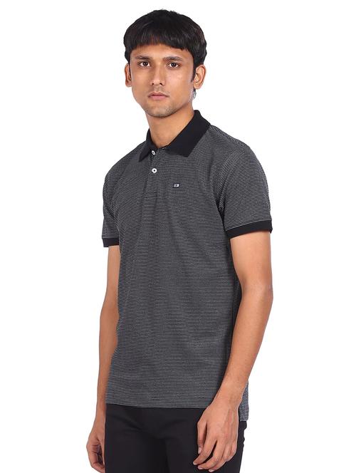 black striped polo t-shirt - 18174629 - Very Small Image - 1