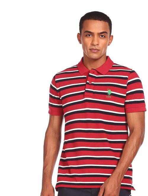 red cotton t-shirt - 18174716 - Very Small Image - 1