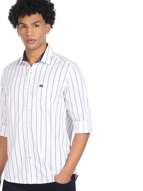 white striped casual shirt - 18175437 - Very Small Image - 1