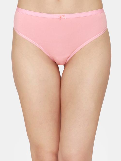 pink solid thongs panty - 18175855 - Very Small Image - 1