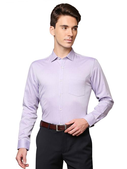 purple solid formal shirt - 18175878 - Very Small Image - 1