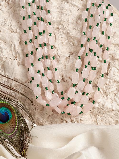 pink metal short necklace - 18177454 - Very Small Image - 1