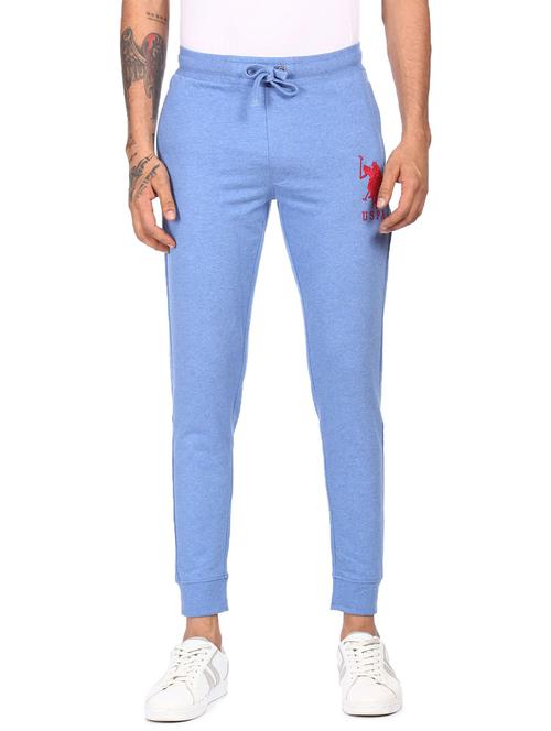 blue solid joggers track pant - 18177697 - Very Small Image - 1