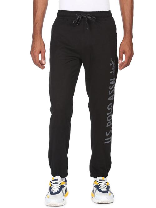 black printed joggers track pant - 18177704 - Very Small Image - 1