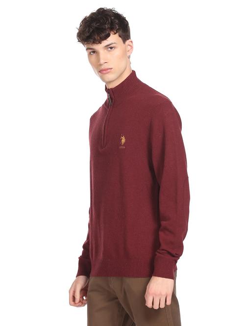 red solid pullover - 18177853 - Very Small Image - 1