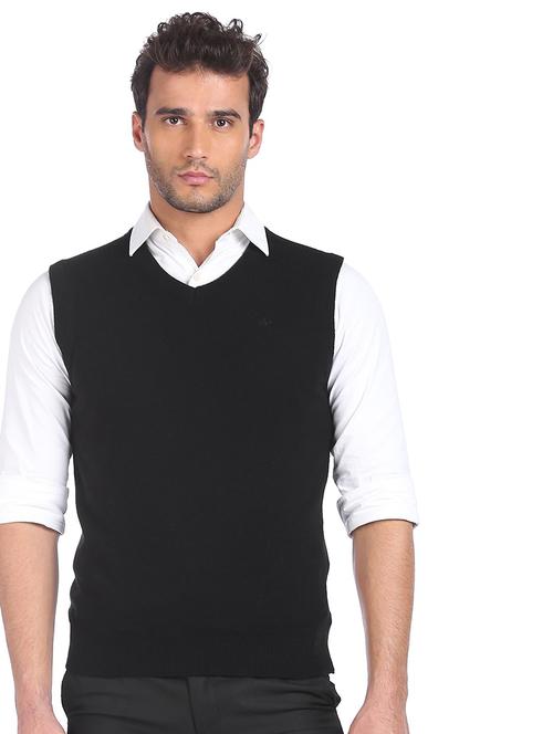 black solid pullover - 18178089 - Very Small Image - 1