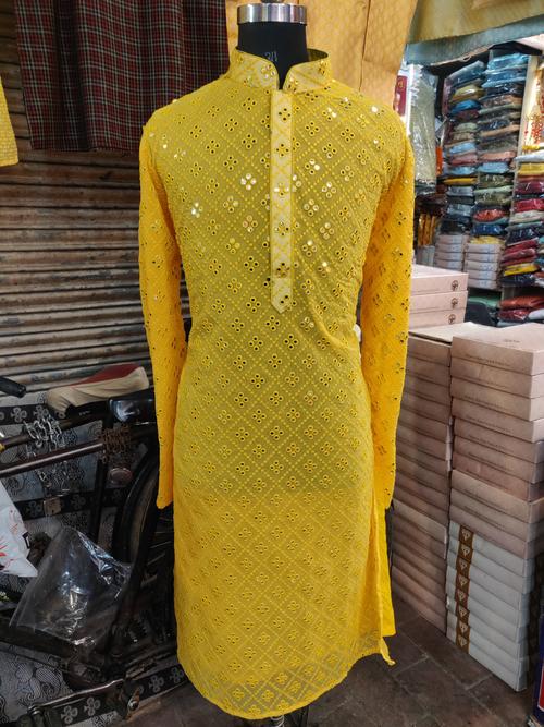 yellow kurta good quality also five  - 18178262 - Very Small Image - 1
