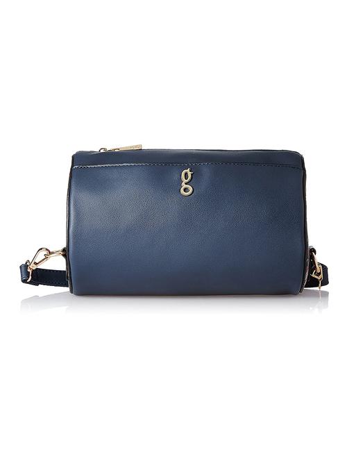 blue leatherette (pu) handbag - 18178357 - Very Small Image - 1