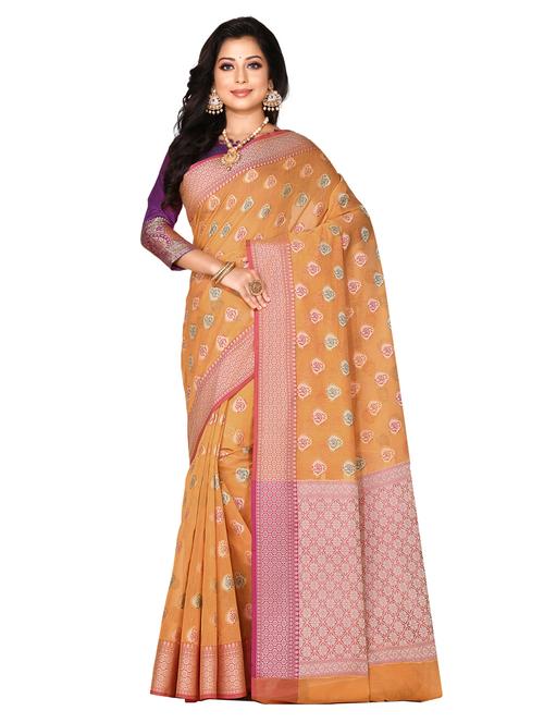 zari work banarasi saree with blouse - 18178627 - Very Small Image - 1