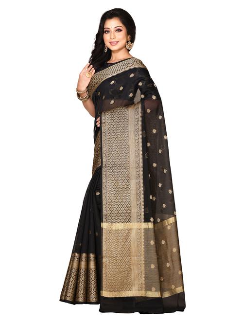 zari work banarasi saree with blouse - 18178642 - Very Small Image - 1