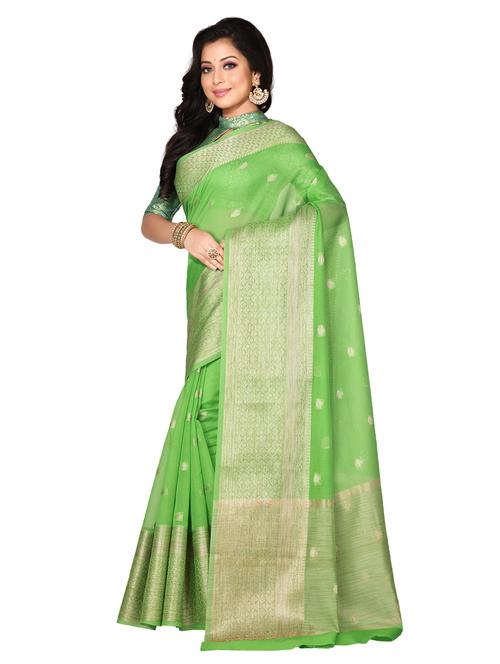 zari work banarasi saree - 18178643 - Very Small Image - 1