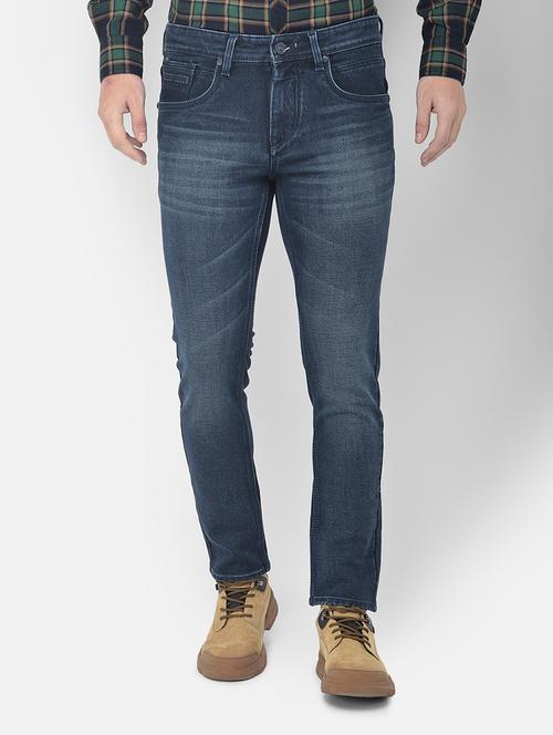 dark blue solid skinny fit jean - 18178842 - Very Small Image - 1