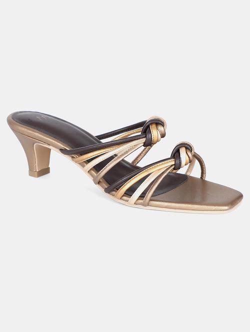 gold slip on sandal - 18179111 - Very Small Image - 1