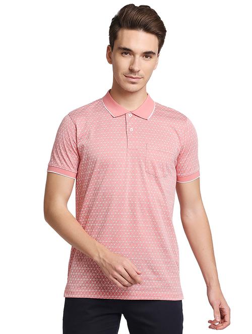 pink printed polo t-shirt - 18179616 - Very Small Image - 1