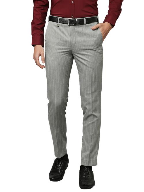 grey striped formal trouser - 18180498 - Very Small Image - 1