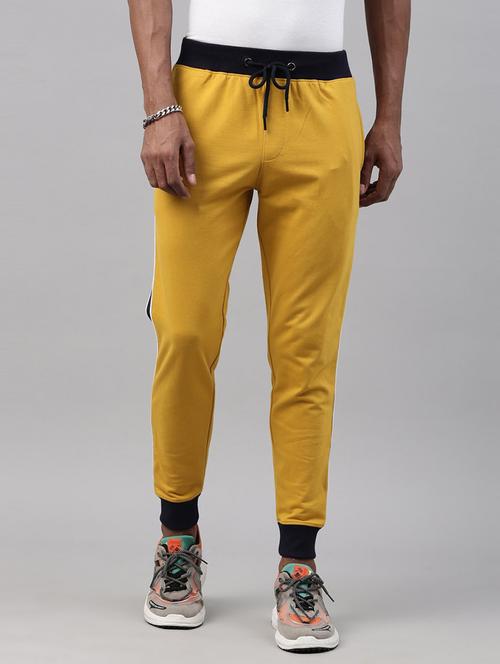 mustard side-taped track pant - 18182929 - Very Small Image - 1