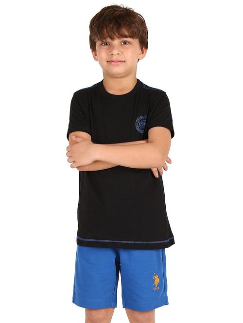 black solid boys t-shirt - 18183546 - Very Small Image - 1