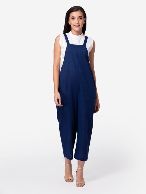 square neck solid jumpsuit - 18184234 - Very Small Image - 1