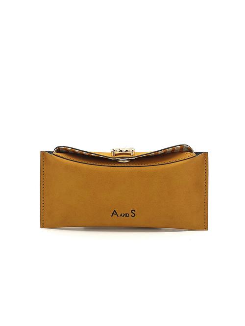 yellow leather regular sunglass pouch - 18184569 - Very Small Image - 1