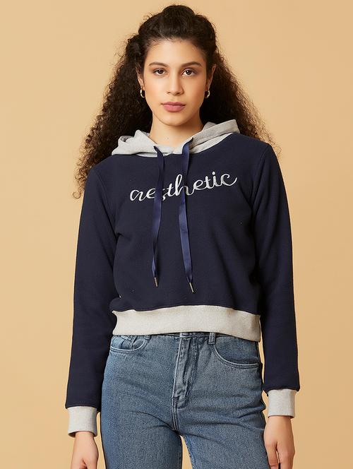 hooded neck printed  sweatshirt - 18184596 - Very Small Image - 1