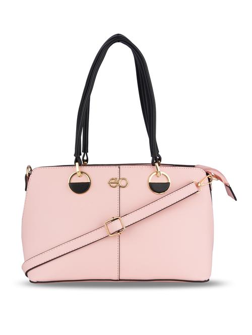 pink leatherette (pu) regular satchel - 18186541 - Very Small Image - 1