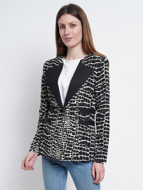 lapel neck casual blazer - 18187615 - Very Small Image - 1