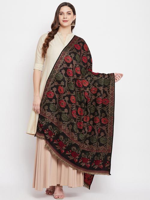 black acro wool shawl - 18188142 - Very Small Image - 1