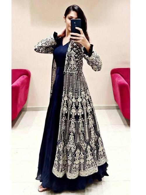 designer gown with koti  - 18191939 - Very Small Image - 1