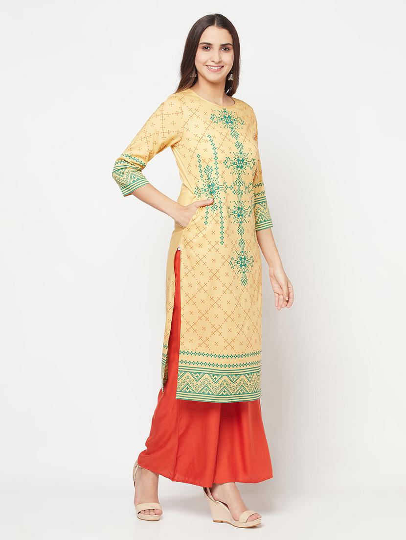 women's straight kurta - 18192075 - Zoom Image - 3