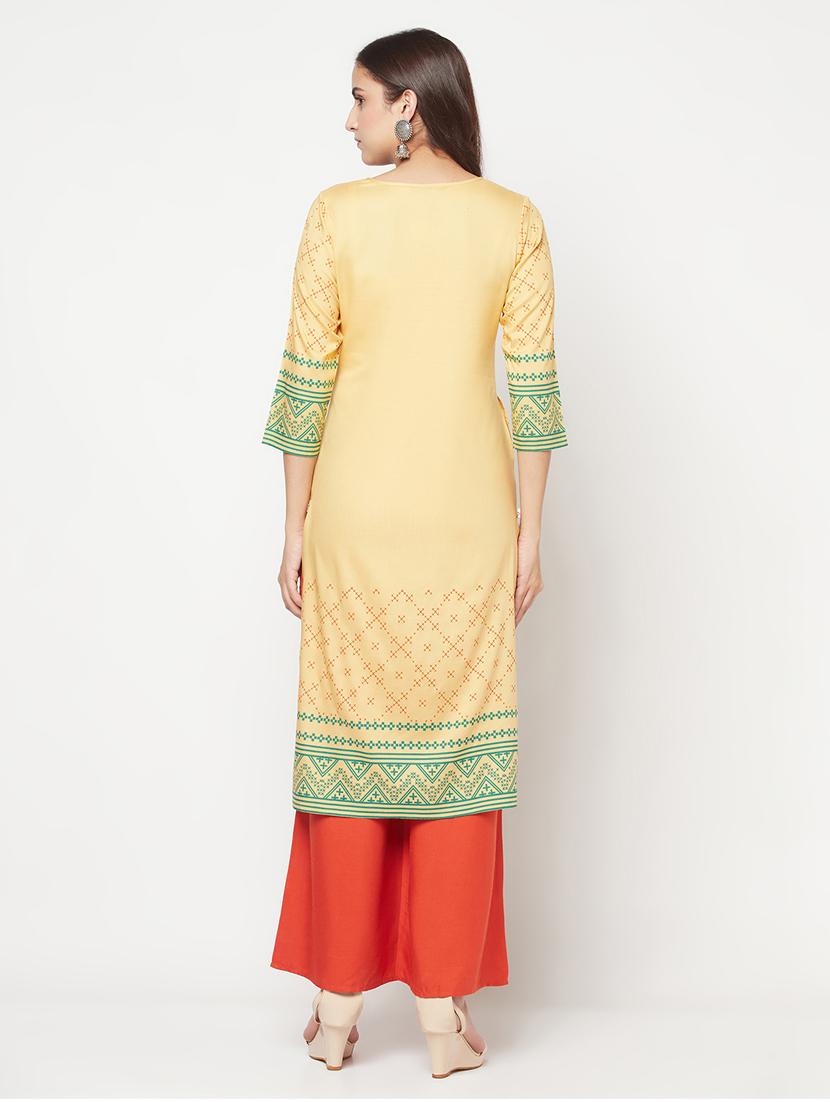 women's straight kurta - 18192075 - Zoom Image - 4