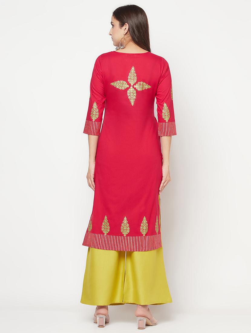 women's straight kurta - 18192096 - Zoom Image - 2