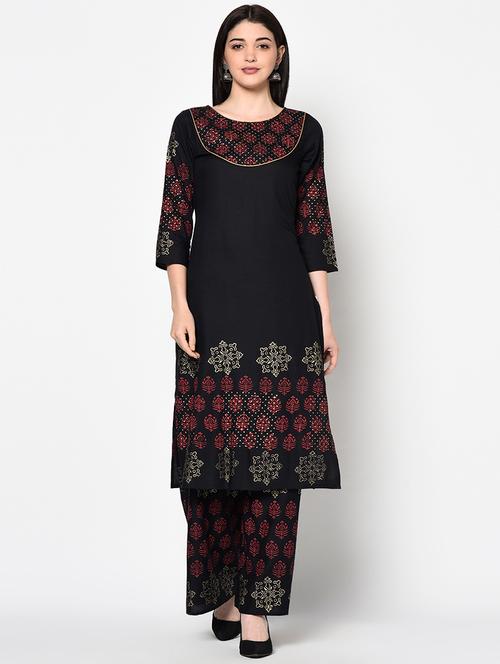aniyah women kurta and palazzo set  - 18192114 - Very Small Image - 1