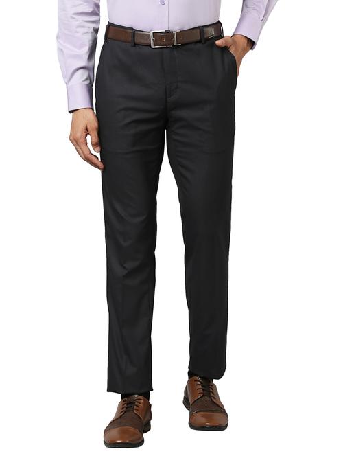 black solid formal trouser - 18194419 - Very Small Image - 1