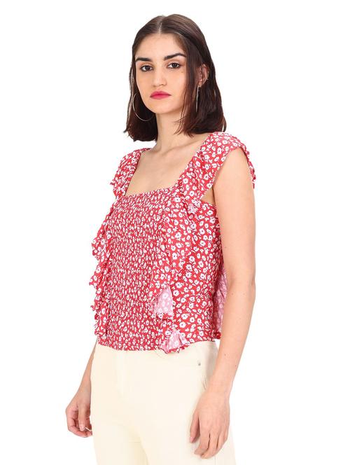 red printed regular top - 18195477 - Very Small Image - 1