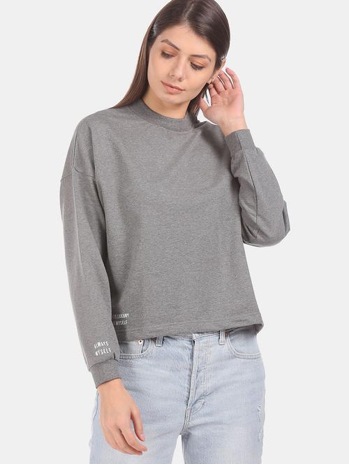 women's plain sweatshirt - 18195838 - Very Small Image - 1
