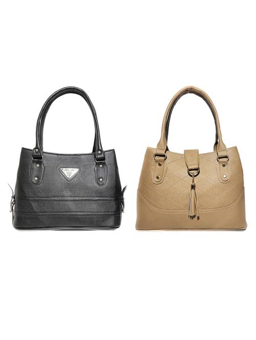 multi colored leatherette (pu) combo handbag - 18196888 - Very Small Image - 1