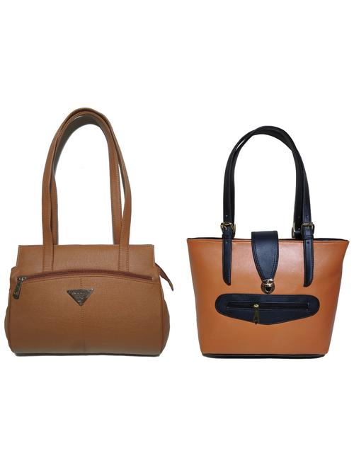 multi colored leatherette (pu) combo handbag - 18197294 - Very Small Image - 1